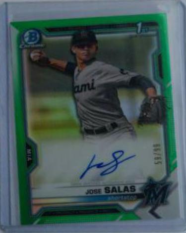 Jose Salas [Green Refractor] #CPA-JS