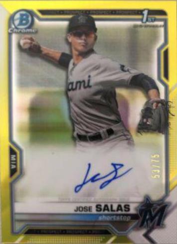 Jose Salas [Yellow Refractor] #CPA-JS