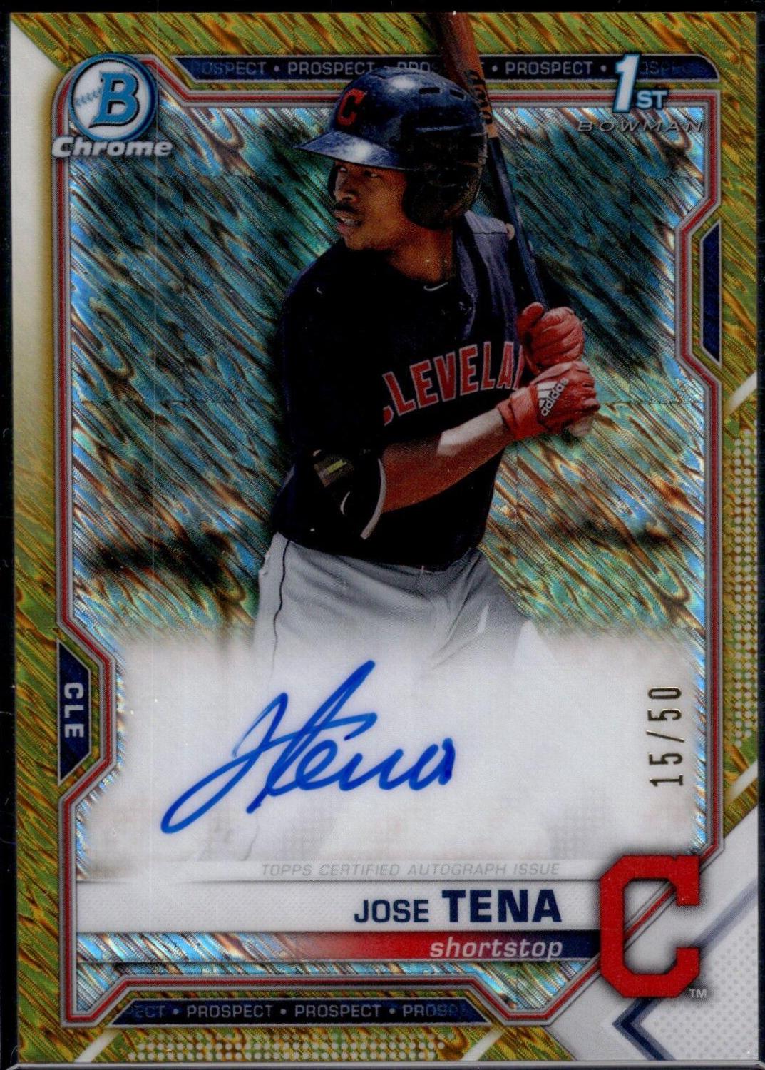 Jose Tena [Gold Shimmer Refractor] #CPA-JT
