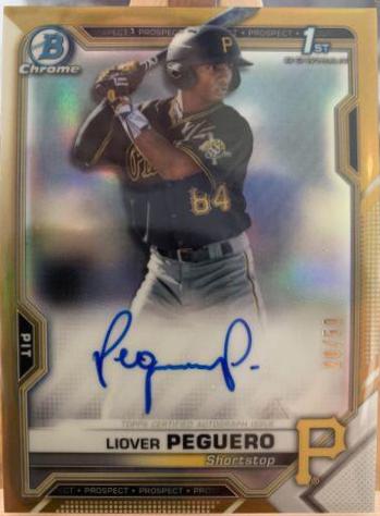 Liover Peguero [Gold Refractor] #CPA-LP