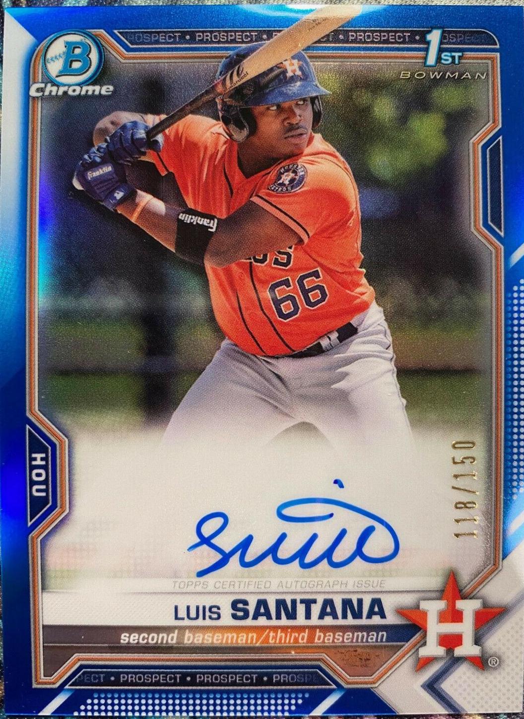 Luis Santana [Blue Refractor] #CPA-LS