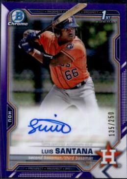 Luis Santana [Purple Refractor] #CPA-LS