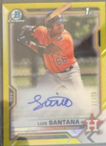 Luis Santana [Yellow Refractor] #CPA-LS
