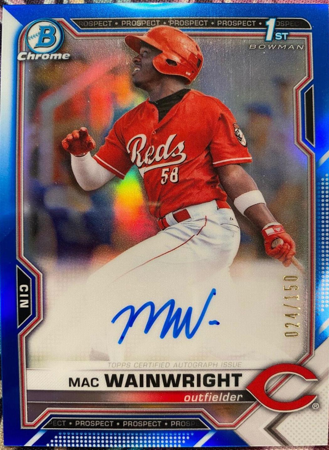 Mac Wainwright [Blue Refractor] #CPA-MW