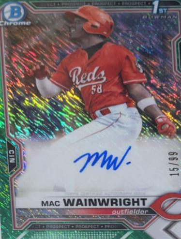 Mac Wainwright [Green Shimmer Refractor] #CPA-MW