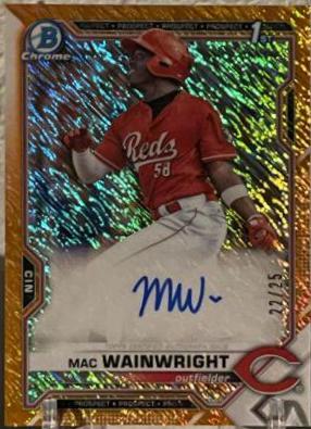 Mac Wainwright [Orange Shimmer Refractor] #CPA-MW
