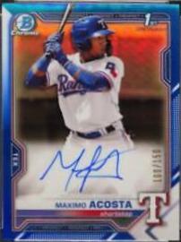 Maximo Acosta [Blue Refractor] #CPA-MA