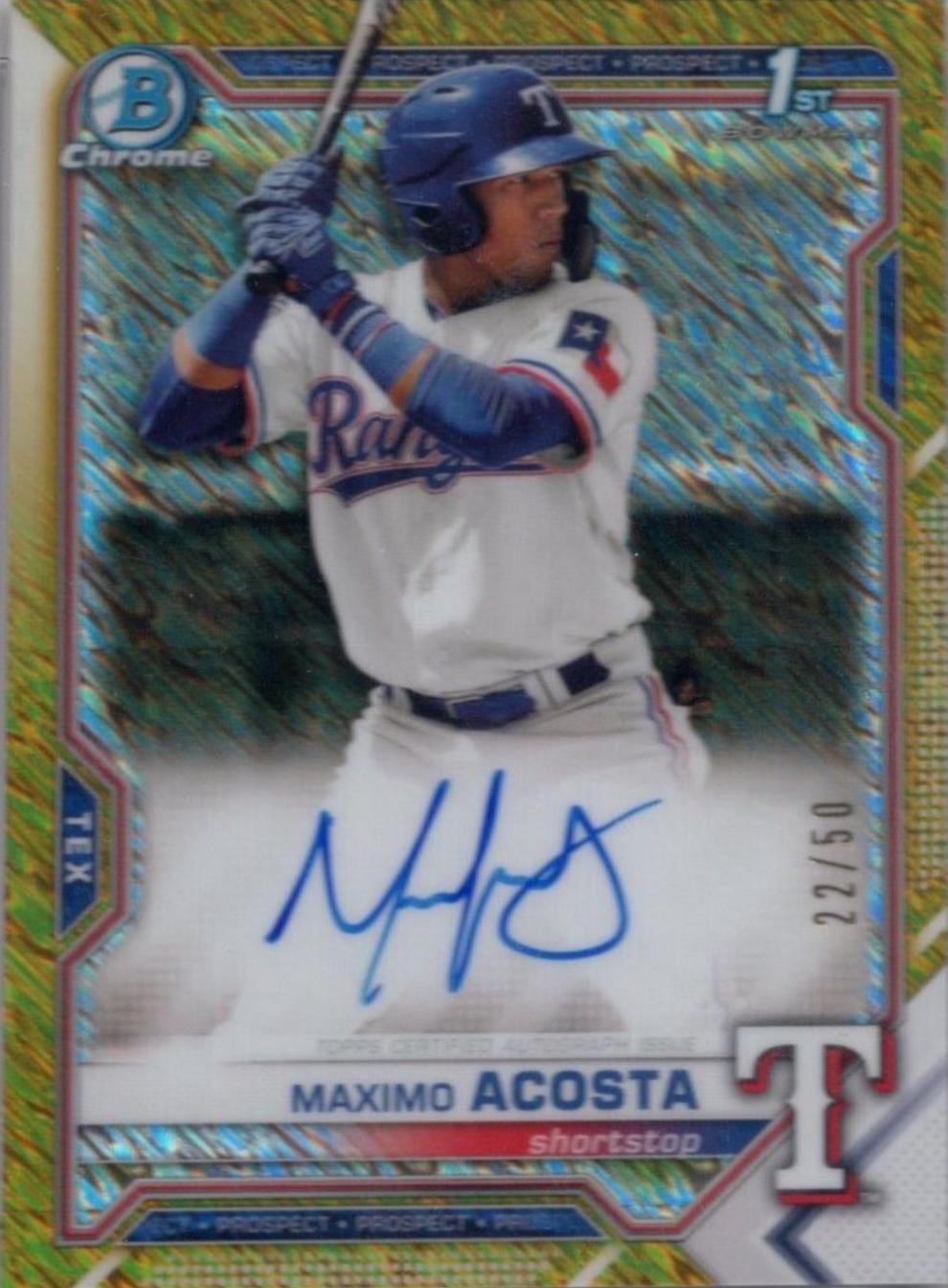 Maximo Acosta [Gold Refractor] #CPA-MA