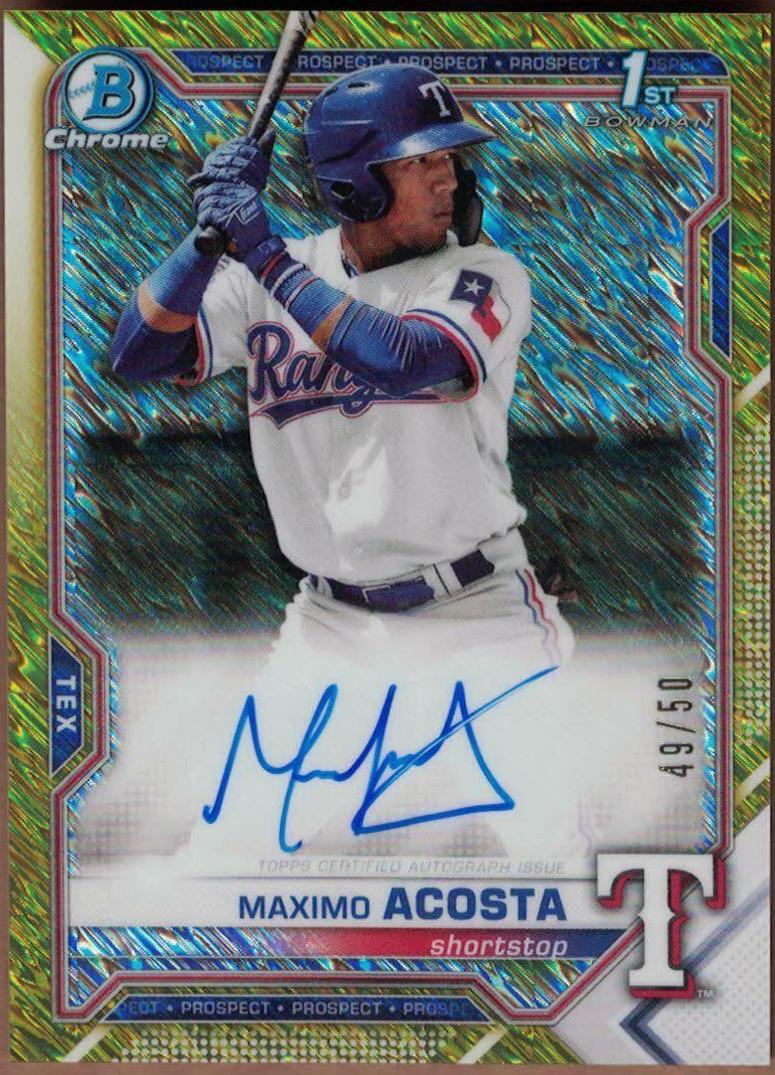 Maximo Acosta [Gold Shimmer Refractor] #CPA-MA
