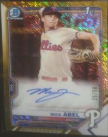 Mick Abel [Gold Shimmer Refractor] #CPA-MAB