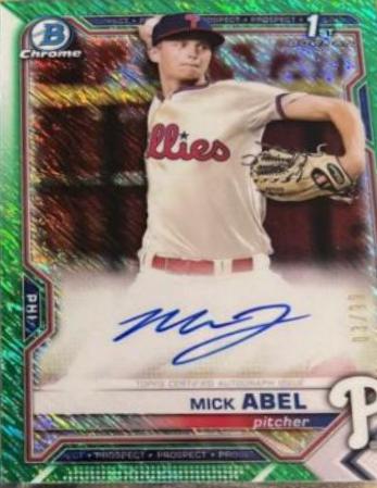 Mick Abel [Green Shimmer Refractor] #CPA-MAB
