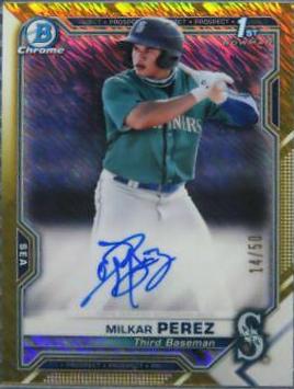 Milkar Perez [Gold Shimmer Refractor] #CPA-MP