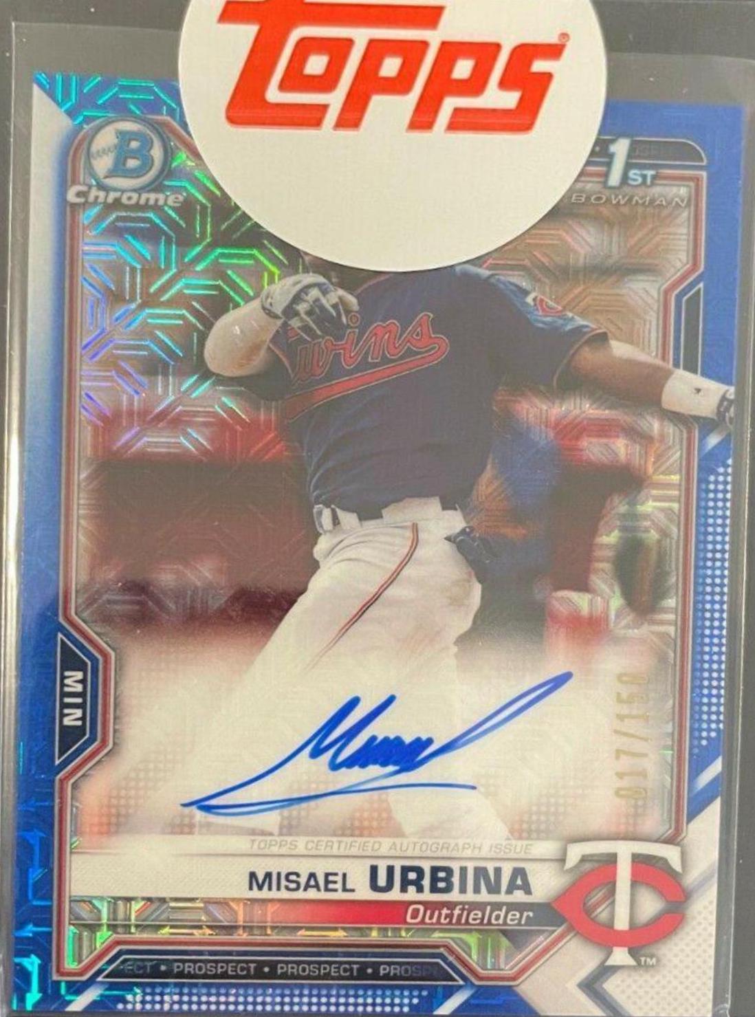 Misael Urbina [Blue Mojo Refractor] #CPA-MU