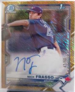 Nick Frasso [Gold Refractor] #CPA-NF