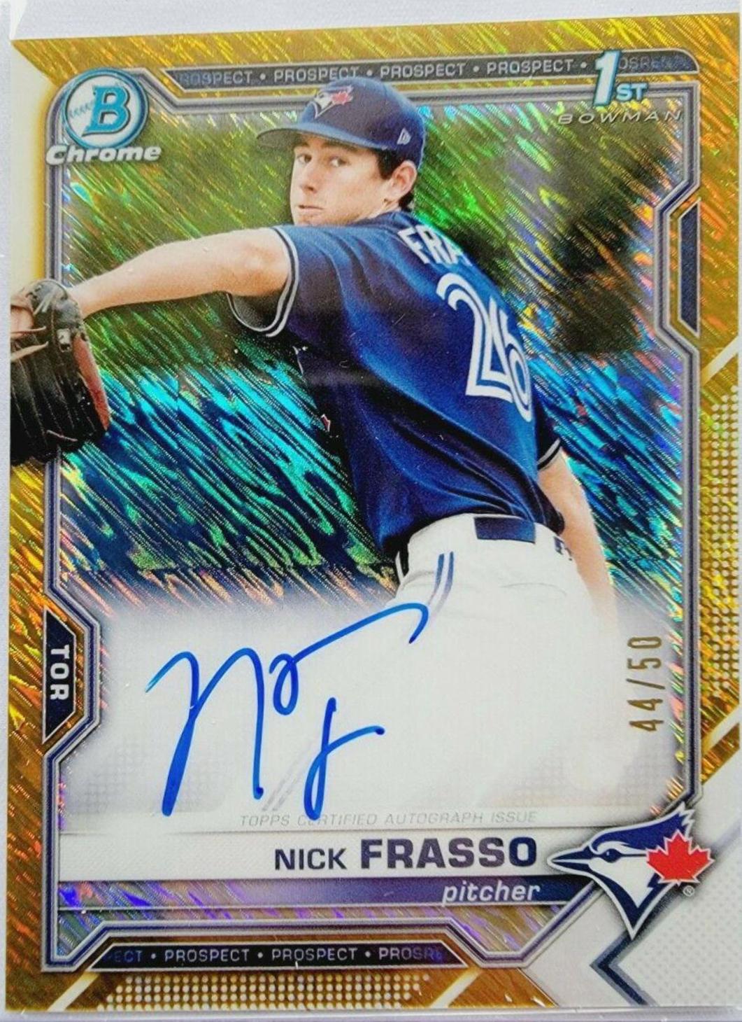 Nick Frasso [Gold Shimmer Refractor] #CPA-NF