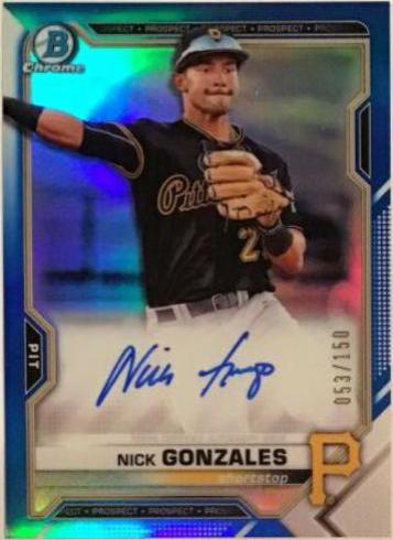 Nick Gonzales [Blue Refractor] #CPA-NG