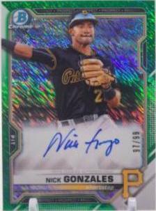 Nick Gonzales [Green Shimmer Refractor] #CPA-NG