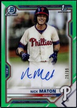 Nick Maton [Green Refractor] #CPA-NM