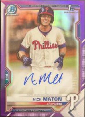 Nick Maton [Purple Refractor] #CPA-NM