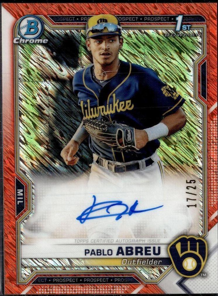 Pablo Abreu [Orange Shimmer Refractor] #CPA-PA