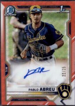 Pablo Abreu [Orange Wave Refractor] #CPA-PA