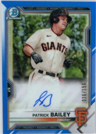 Patrick Bailey [Blue Refractor] #CPA-PB