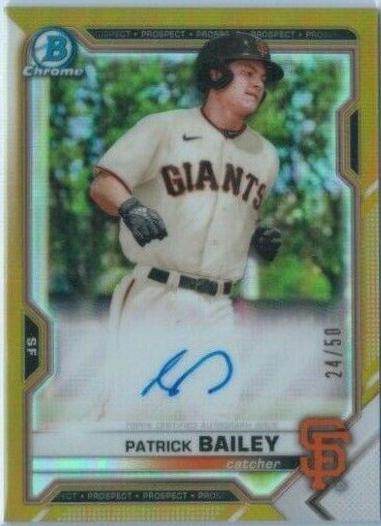 Patrick Bailey [Gold Refractor] #CPA-PB