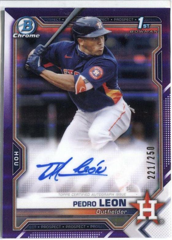 Pedro Leon [Purple Refractor] #CPA-PL
