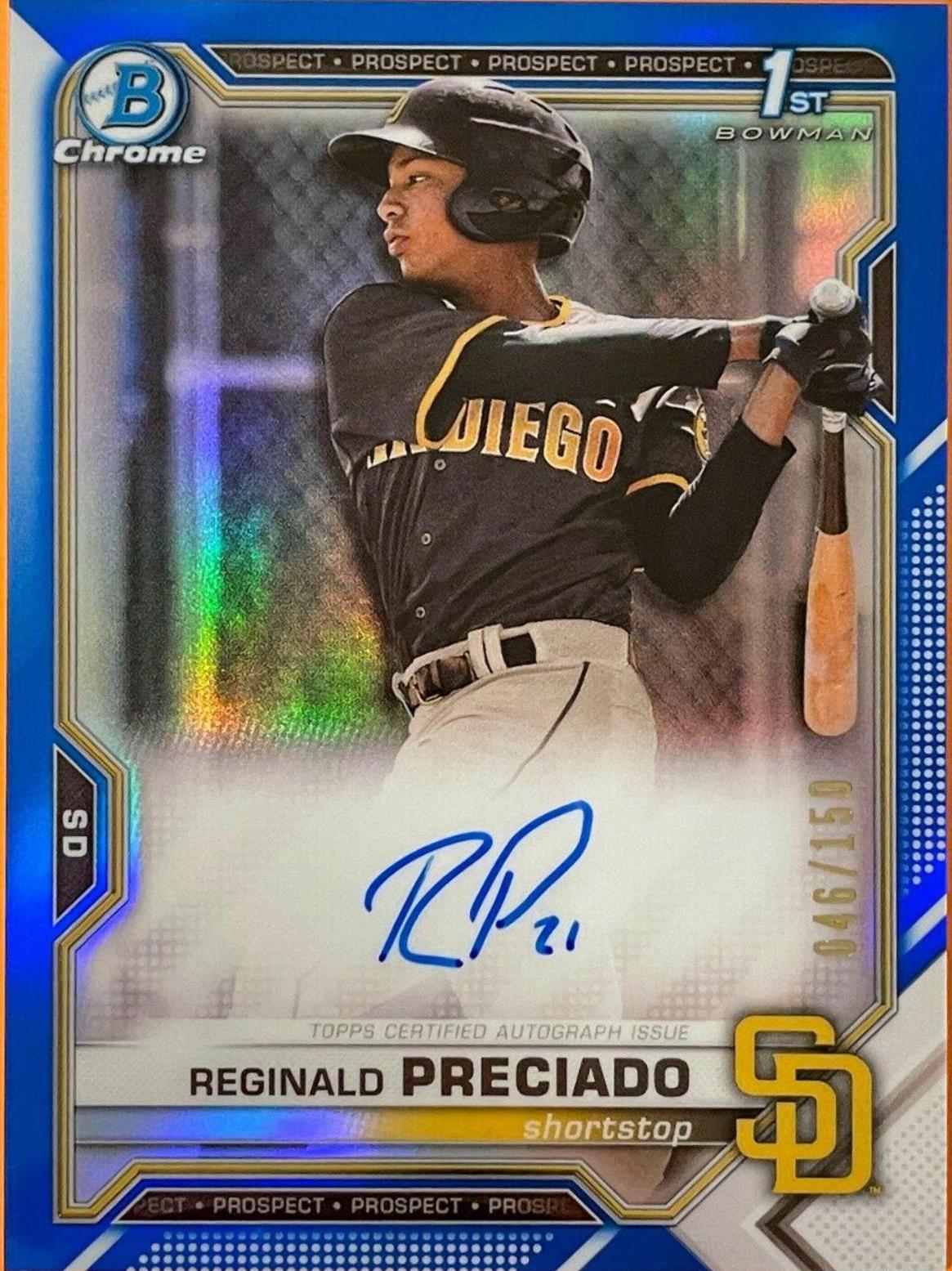 Reginald Preciado [Blue Refractor] #CPA-RPR
