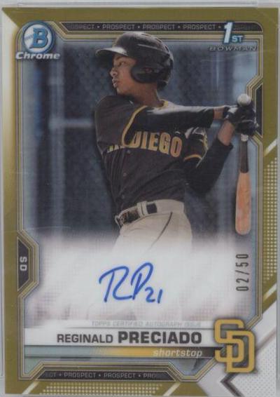 Reginald Preciado [Gold Refractor] #CPA-RPR