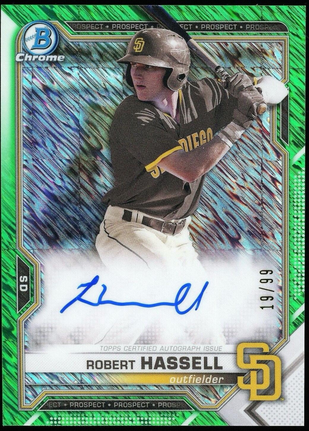 Robert Hassell [Green Shimmer Refractor] #CPA-RH