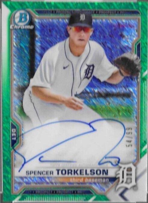 Spencer Torkelson [Green Shimmer Refractor] #CPA-ST