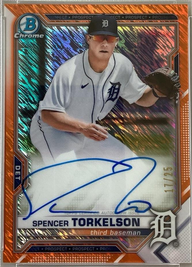 Spencer Torkelson [Orange Shimmer Refractor] #CPA-ST