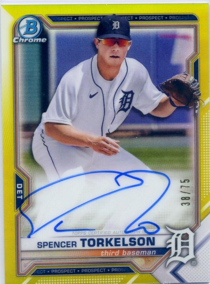 Spencer Torkelson [Yellow Refractor] #CPA-ST