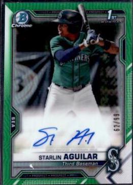 Starlin Aguilar [Green Refractor] #CPA-SA