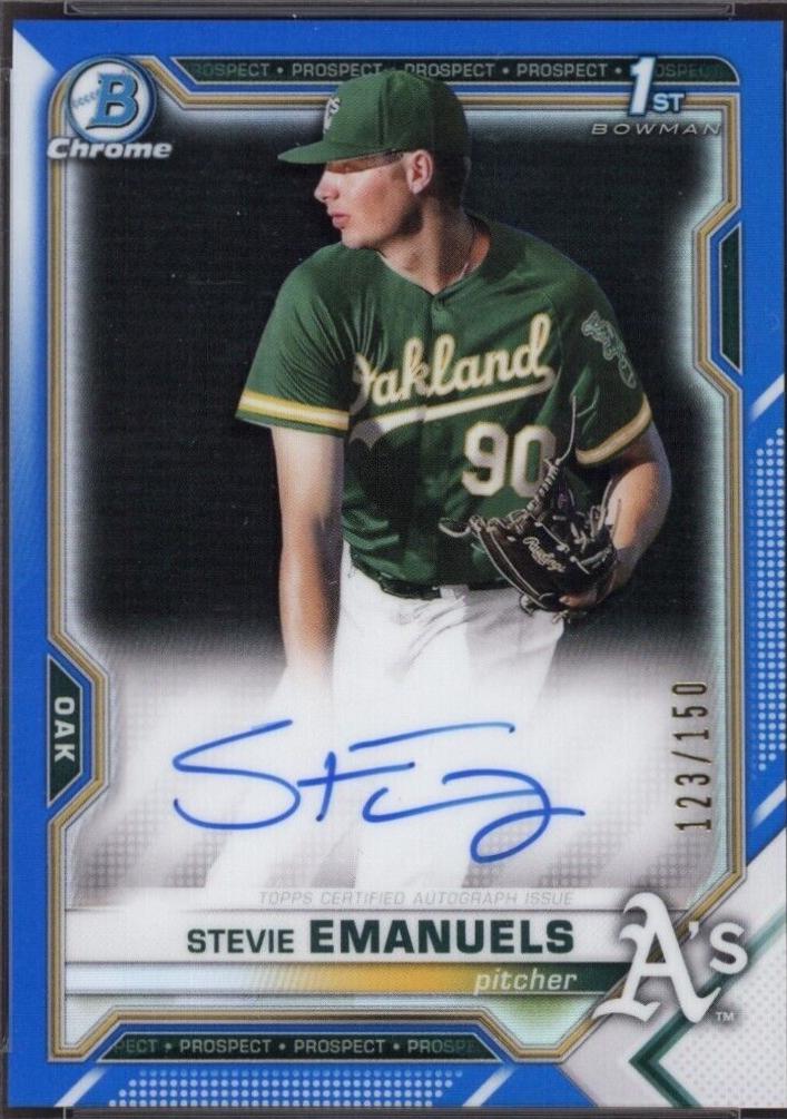 Stevie Emanuels [Blue Refractor] #CPA-SE
