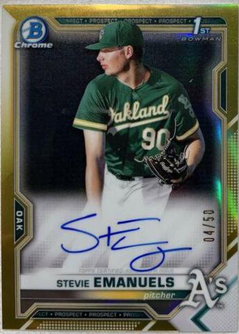 Stevie Emanuels [Gold Refractor] #CPA-SE