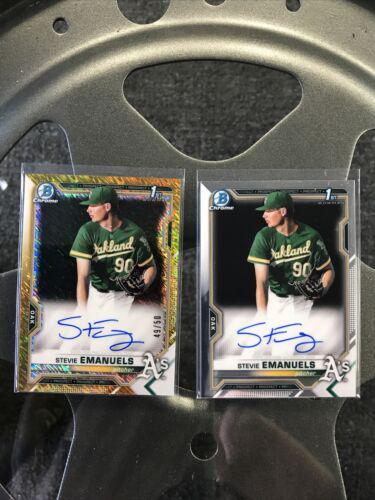 Stevie Emanuels [Gold Shimmer Refractor] #CPA-SE