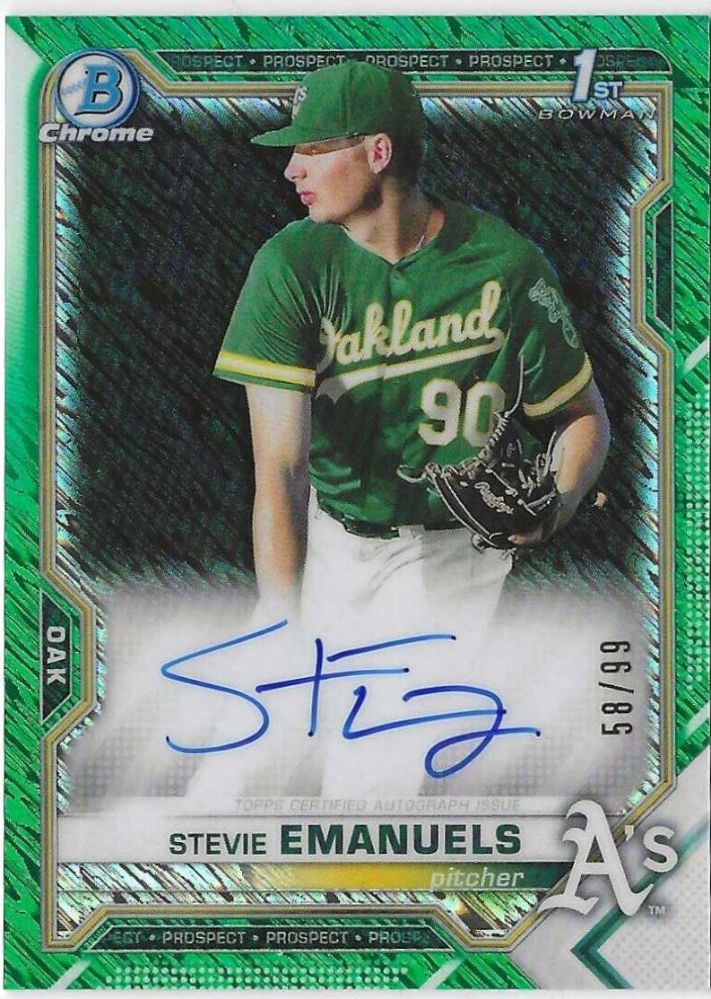 Stevie Emanuels [Green Refractor] #CPA-SE