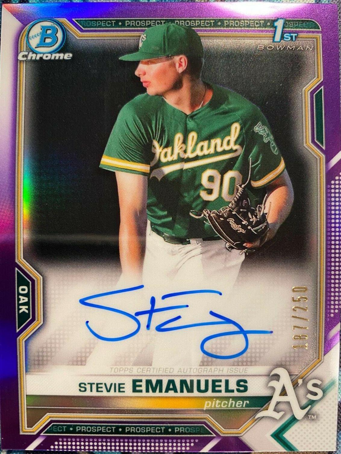 Stevie Emanuels [Purple Refractor] #CPA-SE