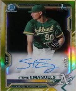 Stevie Emanuels [Yellow Refractor] #CPA-SE