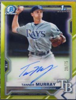 Tanner Murray [Yellow Refractor] #CPA-TM