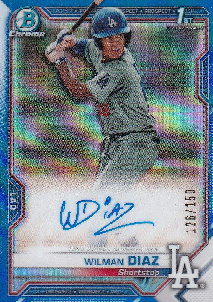 Wilman Diaz [Blue Refractor] #CPA-WD