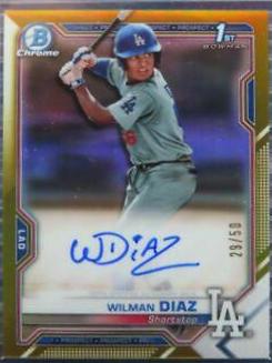 Wilman Diaz [Gold Refractor] #CPA-WD