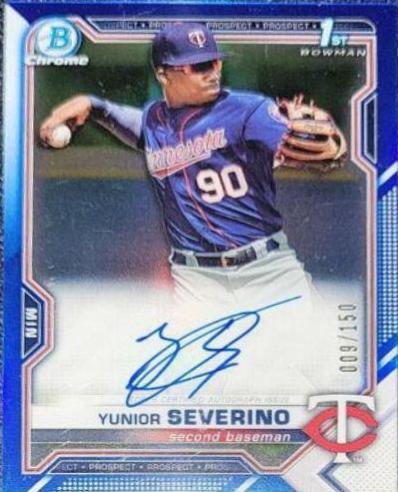 Yunior Severino [Blue Refractor] #CPA-YS