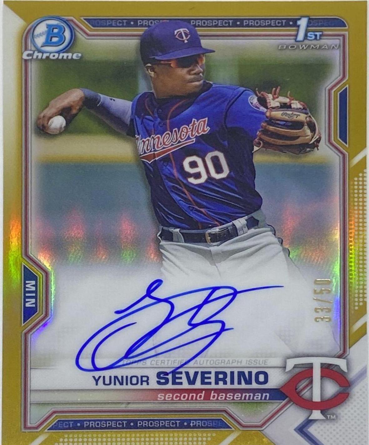 Yunior Severino [Gold Refractor] #CPA-YS