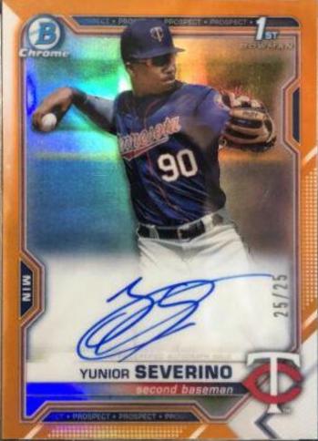 Yunior Severino [Orange Refractor] #CPA-YS