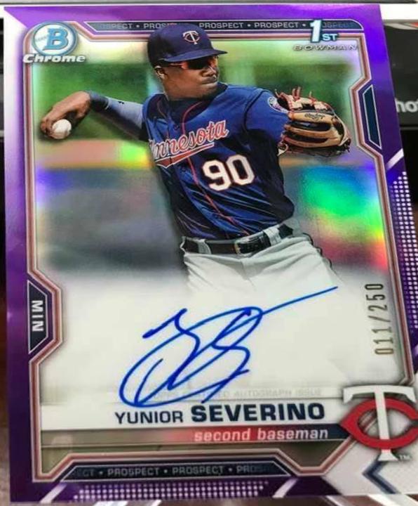 Yunior Severino [Purple Refractor] #CPA-YS