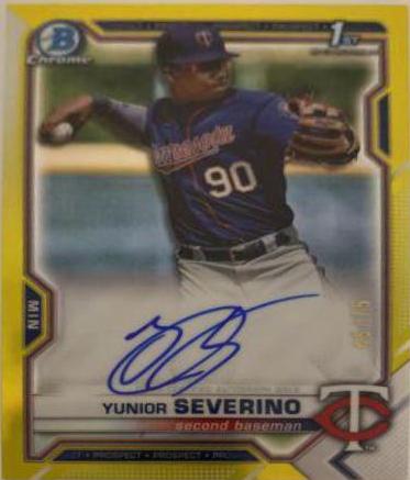 Yunior Severino [Yellow Refractor] #CPA-YS