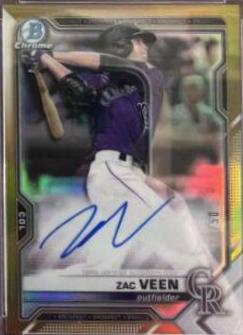 Zac Veen [Gold Refractor] #CPA-ZV